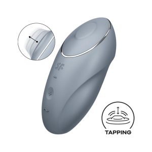 SATISFYER - TAP & CLIMAX 1 VIBRADOR LAY-ON GRIS