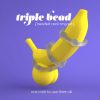 Conjunto De Anillos De Pene Triple Bead Transparentes
